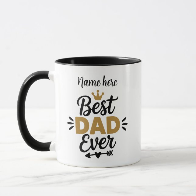 Caneca Best Dad Ever Father's Day Gift Coffee Mug (Esquerda)