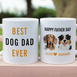 Caneca Best Dog Dad Ever Custom | Funny Dog 