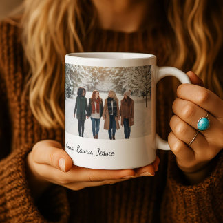 Caneca Best Friends Forever Custom Photo Personalized Cof