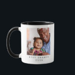 Caneca Best Gramps Ever 2 Photo Personalized Grandfather<br><div class="desc">Show your appreciation for a beloved grandfather with this personalized “Best Gramps Ever” mug. Featuring a cherished photo and modern text,  this keepsake is perfect for Father’s Day,  Christmas,  birthdays,  or everyday moments of love. A sweet,  custom gift from grandkids that’s sure to warm his heart—and his coffee.</div>