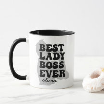 Best Lady Boss Alguma Vez Personalizada Mug
