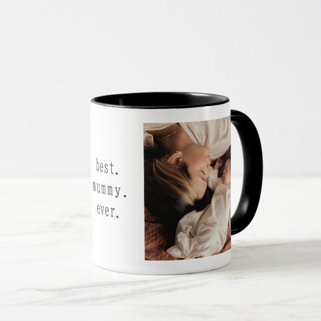 Caneca Best Mummy Ever Mug With Two Photos (Frente Esquerda)