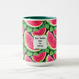 Caneca Best Teacher Ever – Watermelon Mug