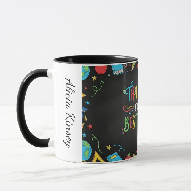 Caneca Best Teacher Thank You Personalized (Esquerda)