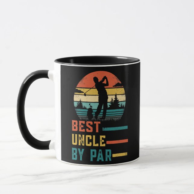 Caneca Best Uncle By Par Daddy Father's Day Gift Golf (Esquerda)