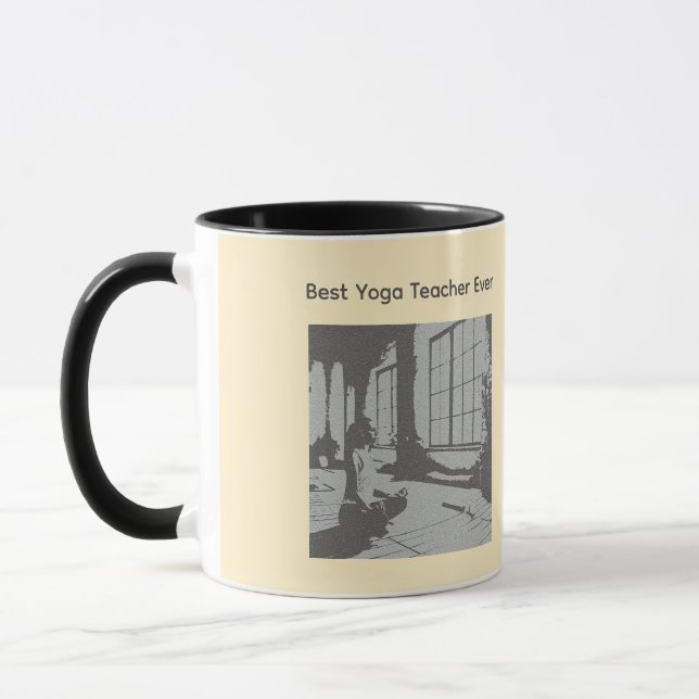 Caneca Best Yoga Teacher Ever (Esquerda)