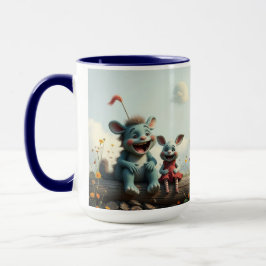 Caneca "Beste Freunde fürs Leben " Fantasiewesen