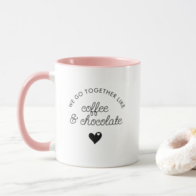 Caneca Bestimento Personalizado Engraçado ou Chocolate Na (Com Donut)