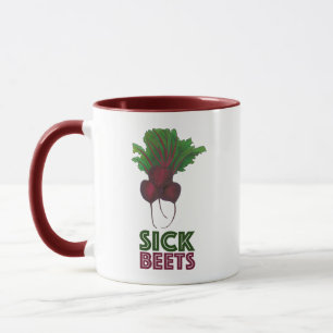 Caneca Beterraba Doente (Beats) Beterraba Vermelha Música