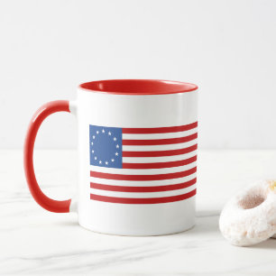 Caneca Betsy Ross Colonial Historic American Flag