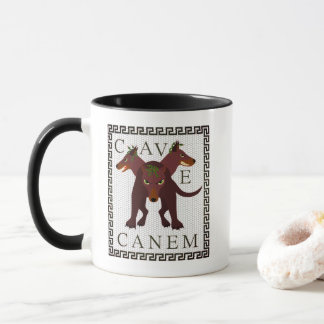 Caneca Beware of Dog "Cave Canem" Greco-Roman Image