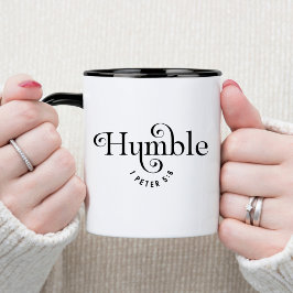 Caneca Bíblia Humilde Verse Christian Coffee Mug