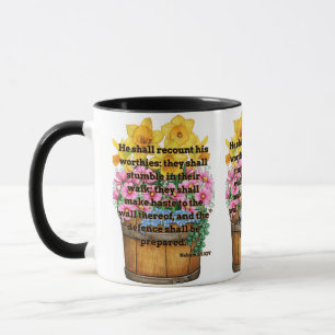 Caneca Bíblia Nahum 2:5 KJV Verse Christian Scripting Pic