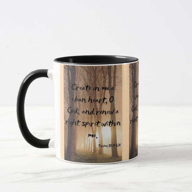 Caneca Bíblia Pic De Dois Tons Pic Da Escritura Pic Do Ps (Esquerda)