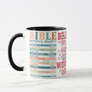 Caneca Bíblia verso Mug para Christian, Presente para Cri