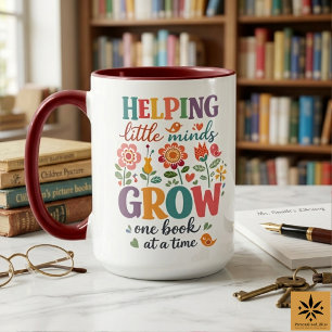 Caneca Bibliotecário Escolar Personalizado Escola Feliz