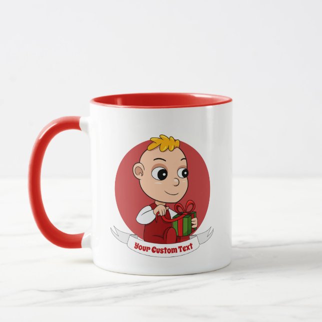Caneca Bicho de Natal bonito (Esquerda)