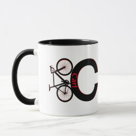Caneca Bicicleta de montanha, descida, bicicleta