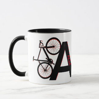 Caneca Bicicleta de montanha, descida, bicicleta