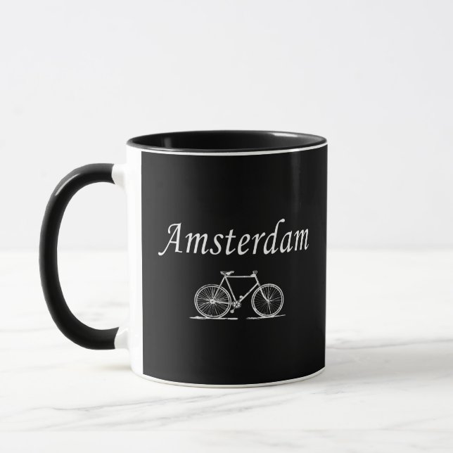 Caneca bicicleta retrô de Amesterdã (Esquerda)