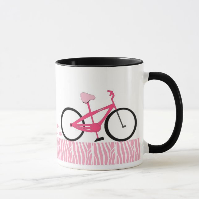 Caneca Bicicleta Rosa (Direita)