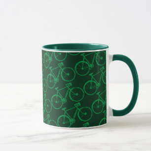 Caneca bicicleta verde