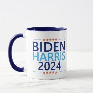 Caneca Biden Harris 2024 para a eleição do presidente d