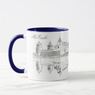 Caneca Bielorrússia Б е л а у р с ь Xelim Sketch Café Mug