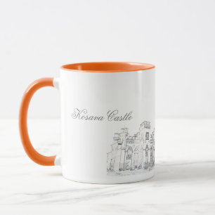 Caneca Bielorrússia Б е л а у р ь с Kosava Castle Sketch 