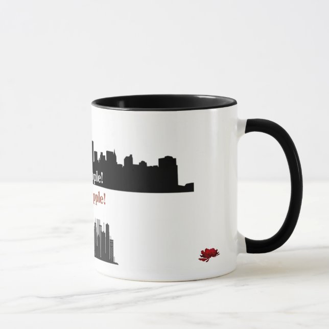Caneca Big Apple! Mini-apple! 11-oz Ceramic mug (Direita)