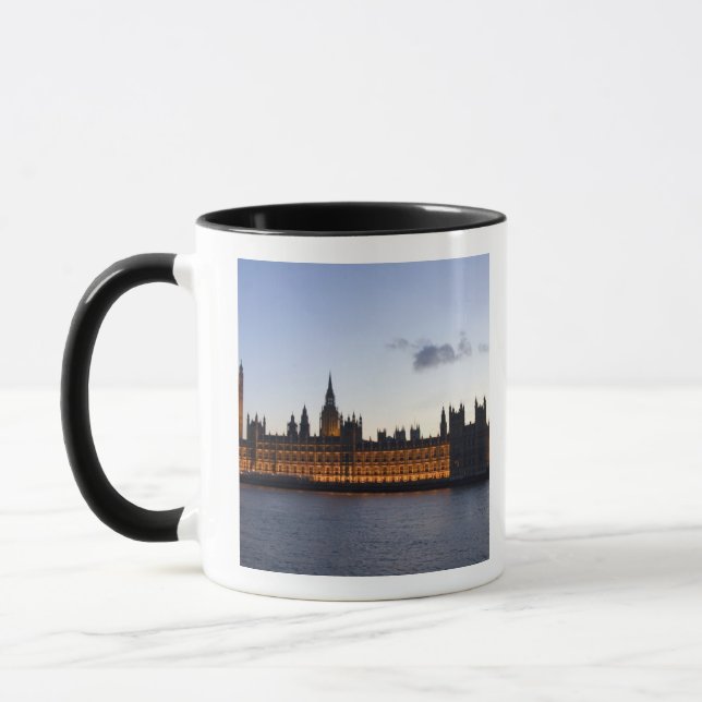 Caneca Big Ben e as Casas do Parlamento na cidade (Esquerda)