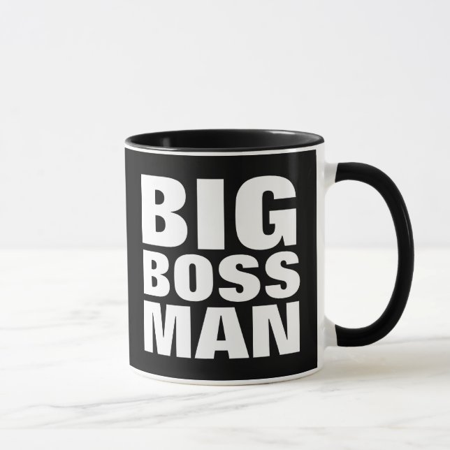 Caneca BIG BOSS MAN, Funny coffee mug (Direita)