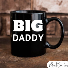 Caneca Big Daddy coffee mug, gift for dad.