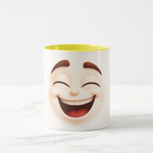 Caneca Big happy laugh – closed eyes smiling face (Centro)
