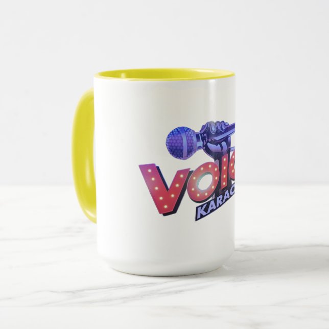 Caneca Big mug Voices. Different colors. 443 ml. (Frente Esquerda)