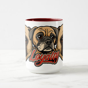 Caneca Big Pug por Phil Elmore