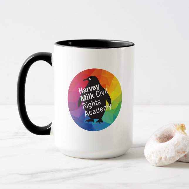 Caneca Big Rainbow Penguin Mug (Com Donut)