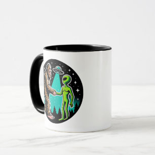Caneca Bigfoot responde à Alienígena