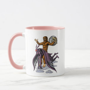 Caneca Bigfoot Riding Mothman