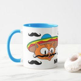 Caneca Bigode de Guidão do Senhor Gato Personalizado