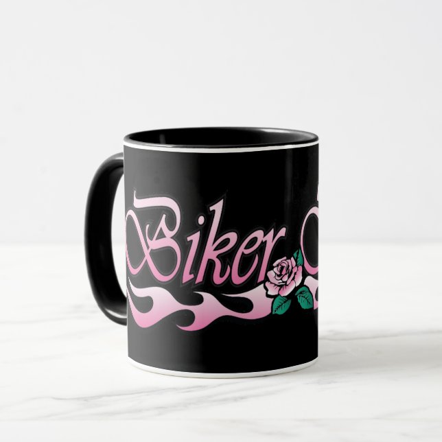 Caneca Biker Babe (Frente Esquerda)