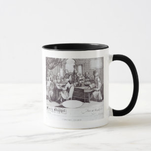 Caneca Bilhete do concerto para a capela de Mary