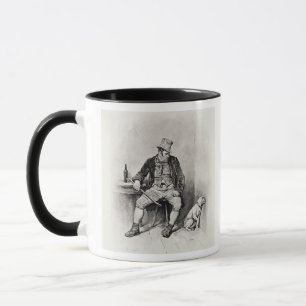 Caneca Bill Sykes e seu cão, 'de Charles Dickens: UM G