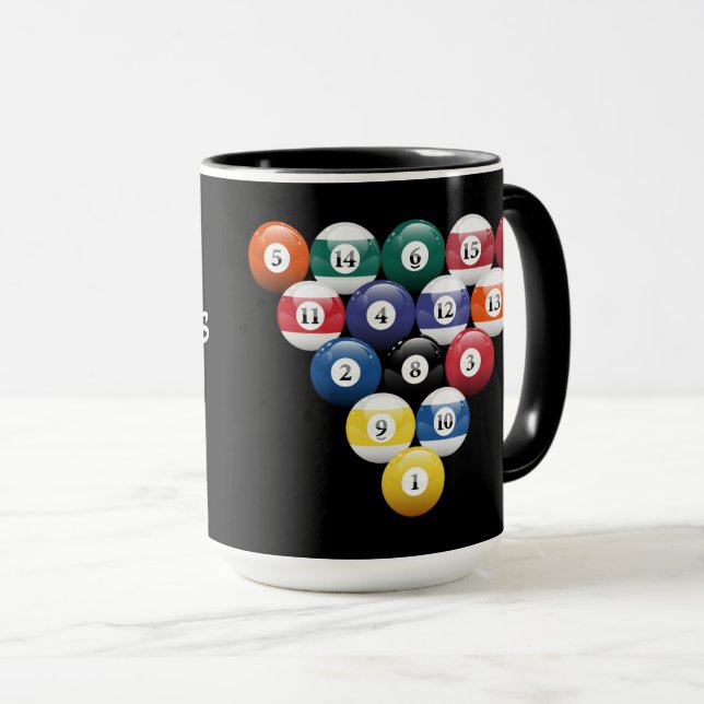 Caneca Billiard Balls (Frente Esquerda)