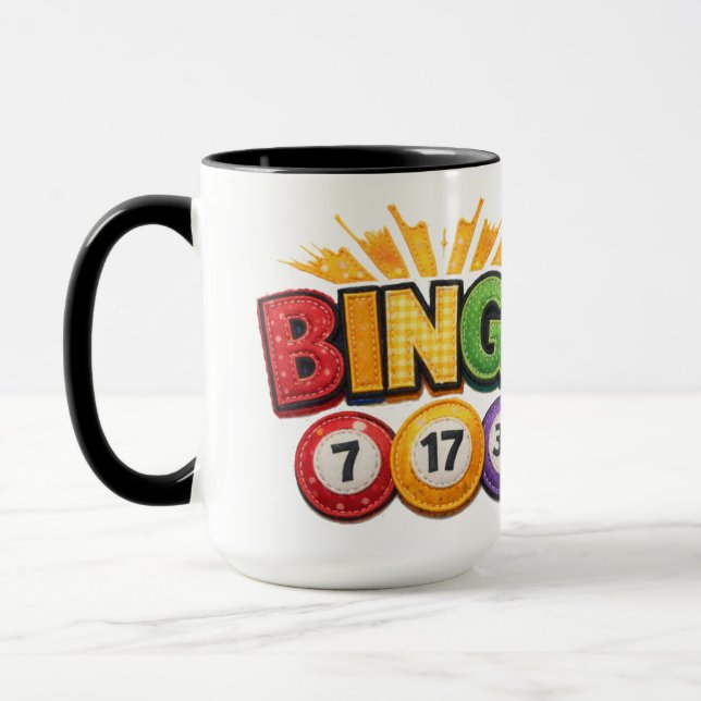 Caneca BINGO Patchwork Appliqué  (Esquerda)