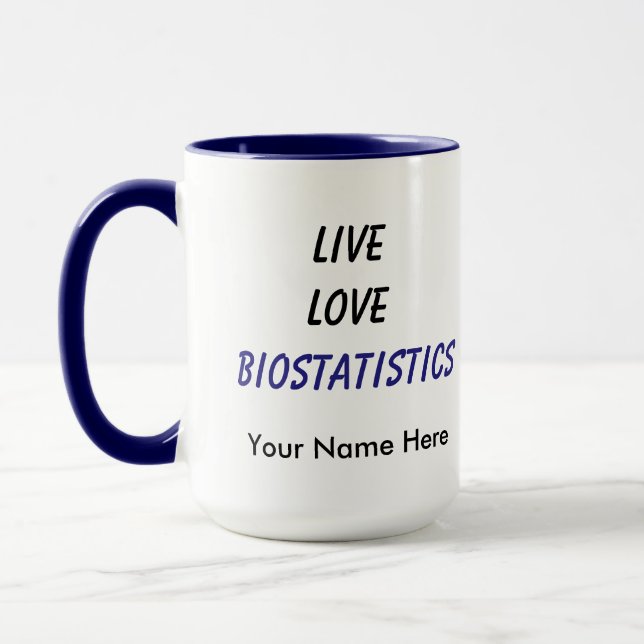Caneca Bioestatística viva do amor (Esquerda)