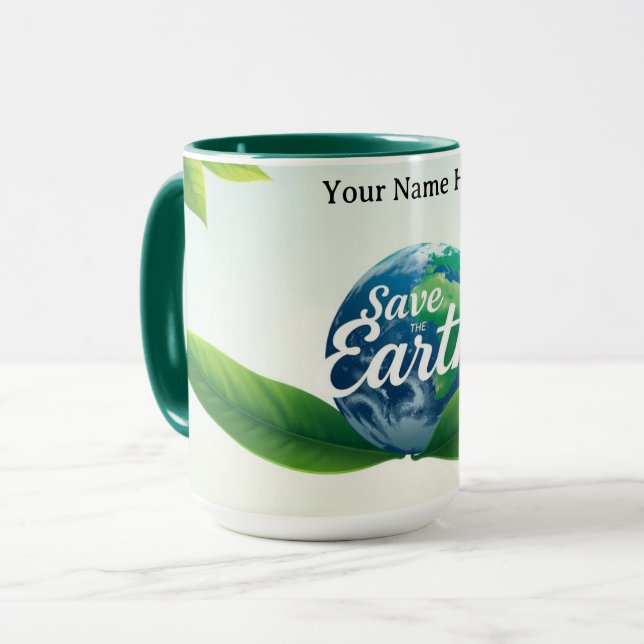 Caneca Biophilic Eco-Guardians' Embrace (Frente Esquerda)