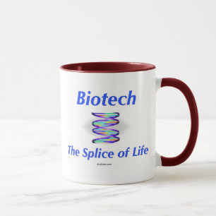 Caneca Biotech. A tala da vida. (fundo branco)