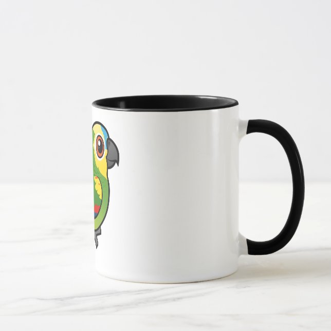 Caneca Birdorable Azul-fronteou o papagaio (Direita)