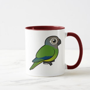 Caneca Birdorable Obscuro-dirigiu Conure